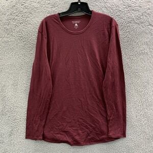 SEGMENTS Blouse Womens XL Top Merino Wool Extra Large Burgundy